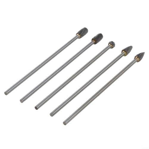 Set de 5 fresas rotativas de carburo sólido 100 mm doble corte miniatura 4