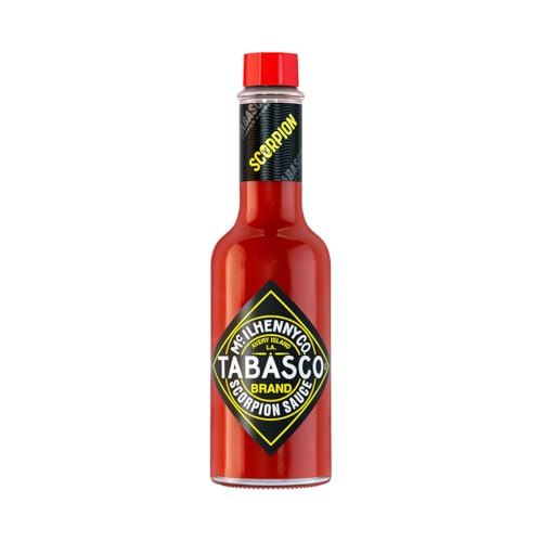 TABASCO Scorpion Sauce 148ml – The spiciest Tabasco sauce, made with bold scorpion pepper for intense heat - Extra hot and flavorful - Perfect for those who crave extreme spice in every bite.