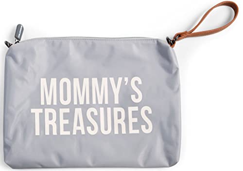 MOMMY CLUTCH GRIS ECRU Childhome trousse toilette bébé