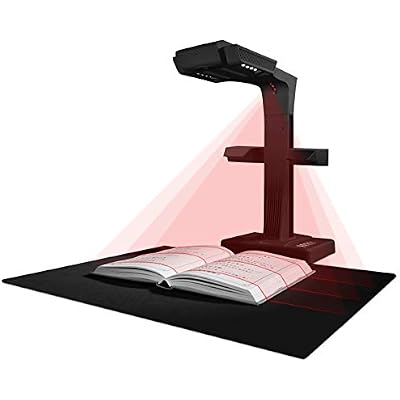 CZUR ET18 Pro Professional Document Scanner, 2nd Gen Auto-Flatten & Deskew Tech, 18MP HD Camera, Capture A3, 186 Languages OCR, Convert to PDF/Searchable PDF/Word/Tiff/Excel, Run On Windows & MacOS