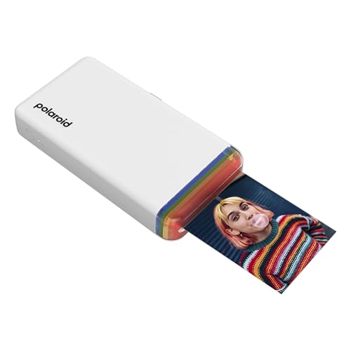Polaroid Hi-Print + Paper Bundle - 2nd Generation Bluetooth Connected 2x3 Pocket Photo Dye-Sub Printer - White Printer + 40 Photos (6438)