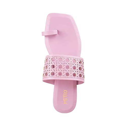 Image of Metro Womens Synthetic Lightgreen Slippers (Size