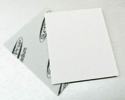 Sanding Sponge Foam Back Pads 5-1/2" x 4-1/4" Medium 10 Pieces Made in Germany