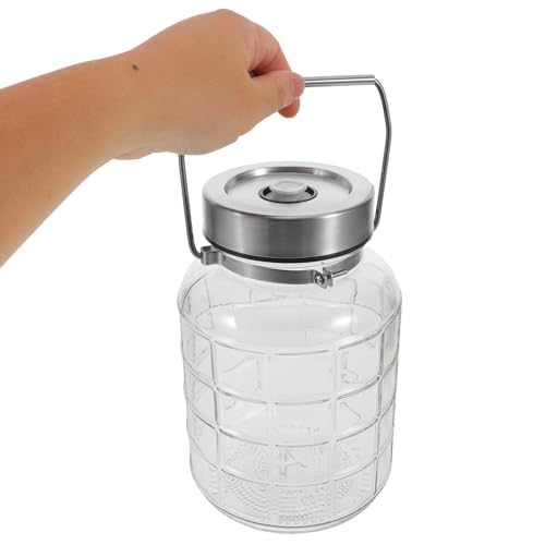 Récipient hermétique en verre de qualité supérieure pour fermentation 2L