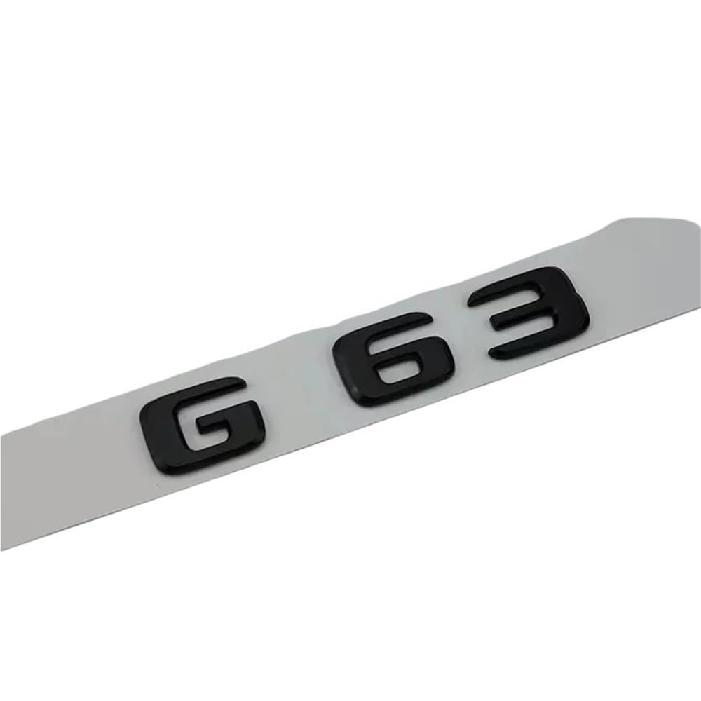 Emblema G63 ABS Negro Brillante: acabado 3D de alta gama para portón trasero