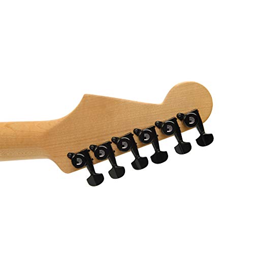 Planet Waves PWAT-6R2 Mécaniques avec découpe de corde automatique Configuration 6 en ligne Noir - Les Beatles, Paul McCartney, John Lennon, RIngo Starr, George Harrison Planet Waves PWAT-6R2 Mécaniques avec découpe de corde automatique Configuration 6 en ligne Noir – Image 4
