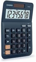 Casio MS-8E asztali számológép 8 jegyű, valutaváltóval, napelemes/elemes - ezüst 6