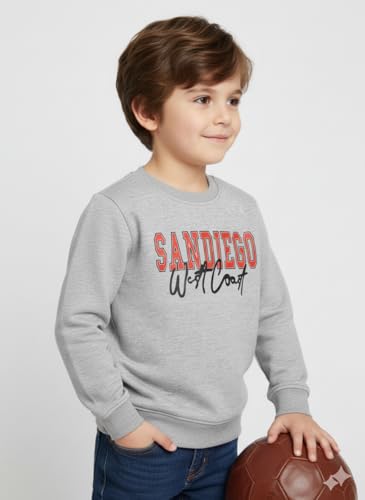 Image of Mack Jonney Boys Printed Fleece Sweatshirt - Warm Winter Pullover for Kids -M5367