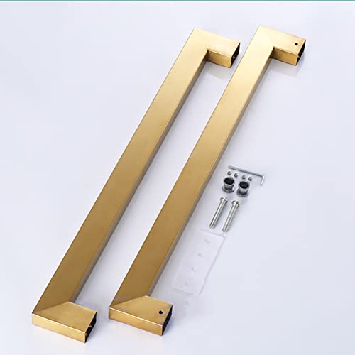 Poignée de porte longue en acier inoxydable double face pour entrée design - 7