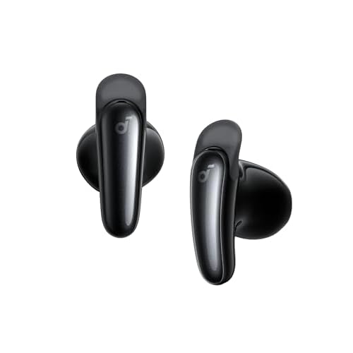Soundcore Liberty Buds par Anker, Semi Intra-Auriculaires, ailettes Amovibles, Annulation de Bruit adaptative en Temps réel, Charge Rapide, Bluetooth