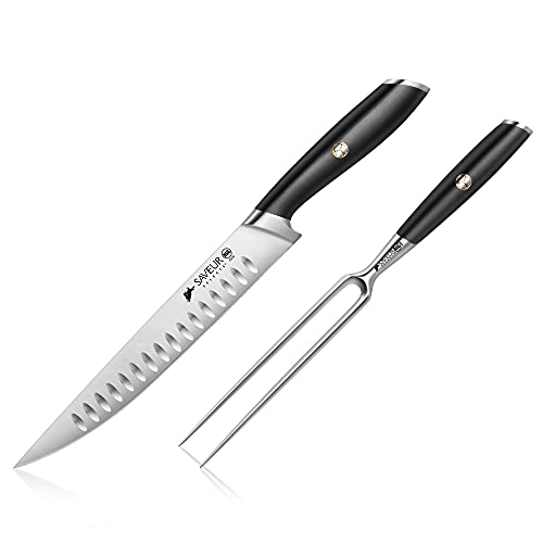 SAVEUR SELECTS 1026283 German Steel Forged 2-Piece Carving Set