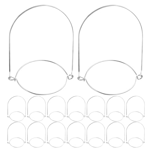 DOITOOL 24 Piezas Asas para Tarros Mason Acero Inoxidable Soportes Colgantes para Tarros de Boca Regular Herramientas Seguras Cocina
