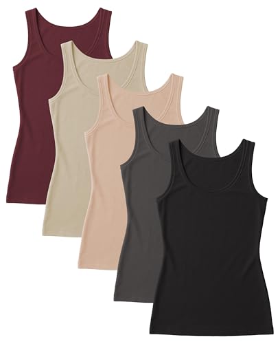Image of Sexy Basics Women's Stretch Tank Tops | Multi Packs & Colors Sport Tanks