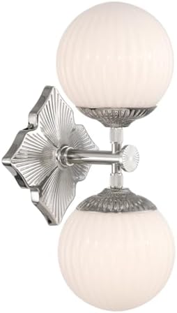 Crystorama Orly 7.5'' Polished Nickel Sconce