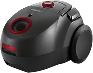 Grundig, VCC 3850 A Bodenstaubsauger mit Beutel, 800W, 2, 1 L, Schwarz/Rot