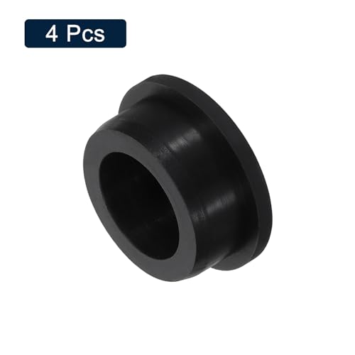 Image of uxcell 4 Pcs Black Plug Holes, Waterproof Rubber Button Plug for 33mm / 1.3 inch Hole