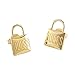 Boucled’oreille GUESS Lock Me Up UBE20057 Acier plaqué or lettres logo cadenas