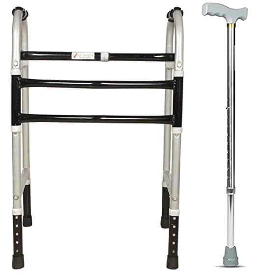 kgn Surgical Portable Light Weight Height Adjustable Foldable wr 76 Walker for Men Women Adult Patients & Old Age People (B0BYXZRZWT) Amazon Price History, Amazon Price Tracker