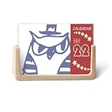 漫画の帽子の鳥保護動物のペットの恋人 2022デスクカレンダープランナー12ヶ月