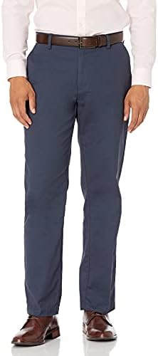 Amazon Essentials Men's Classic-Fit Wrinkle-Resistant Flat-Front Chino Pant (Available in Big & Tall), Navy, 38W x 32L