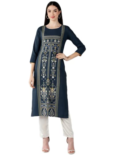Image of Vaamsi Women's Crepe Regular Kurta