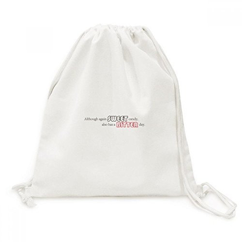Sac à dos toile cordon citation positive pour voyage léger et sport