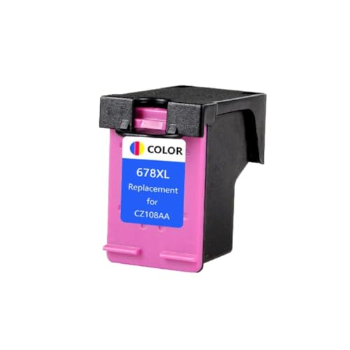 Cartouche encre 678XL couleur remanufacturée pour résoudre les pannes d'impression sur HP 1518