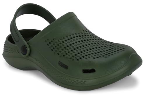 AFROJACK Mens Clogs with Adjustable Strap s1000 (Green, 7) (B0CPBXCZ4T) Amazon Price History, Amazon Price Tracker