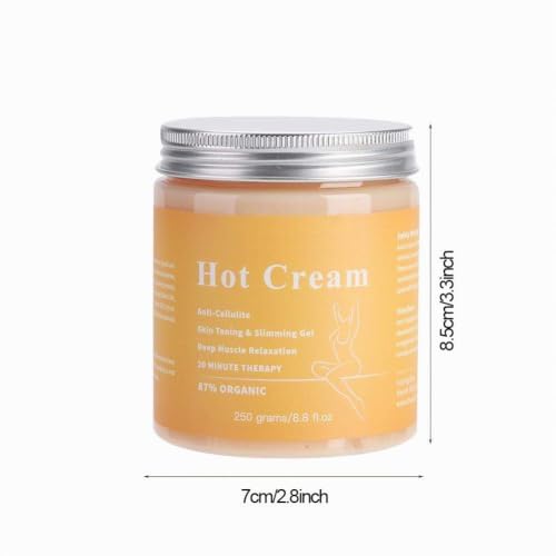 Crème de massage anti-cellulite MQUPIN, crème raffermissante pour masseur anti-cellulite active la peau, crème brûle les graisses pour la taille, le ventre, les jambes et d'autres parties(250g) – vue 9