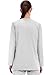 Cherokee Scrub for Women Snap Front Jacket with 3 Pockets, Fade Resistant, 2-Way Stretch, Soft & Durable Fabric - WW340, L, White