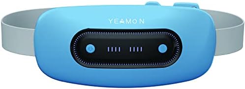 Electric Heating Pad, Upgraded Portable Cordless Heating Pad with 4 Heat Levels and 4 Massage Modes, Fast Heating Belly Wrap Belt, Back or Belly Heating Pads with Auto Shut Off Large (Blue)