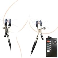 Elektrostimulation Nippelklemmen Elektro-Schock-Spielzeug für Brust und Flirten Einstellbar Nippelklemme Sex Toys Bondage Set Nippel Stimulation SM Fetisch Sexspielzeug Für Frauen Männer