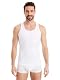 FINN Shapewear Herren Kompressionsshirt – Bauch-Weg Unterhemd & Body-Shaper Männer – Ärmelloses Tank-Top aus Baumwolle für flacheren Bauch und bessere Haltung Weiß Weiss XXL