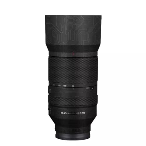 Protéger objectif Sony FE 70-300 mm contre rayures vinyle circuit noir