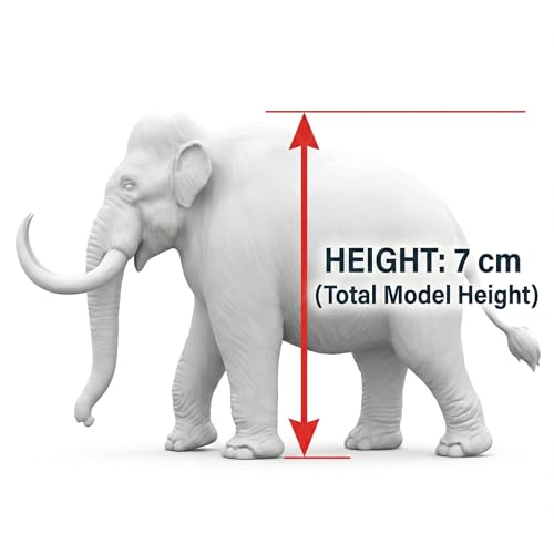 Image of Unscroo DIY 3D Model Painting Kits - Dinosaurs, Ice Age Animals & Unicorns - 3D Printed Art & Craft Hobby Gift for Kids, Teens & Adults - Return Gift Sets (Woolly Mammoth Single)