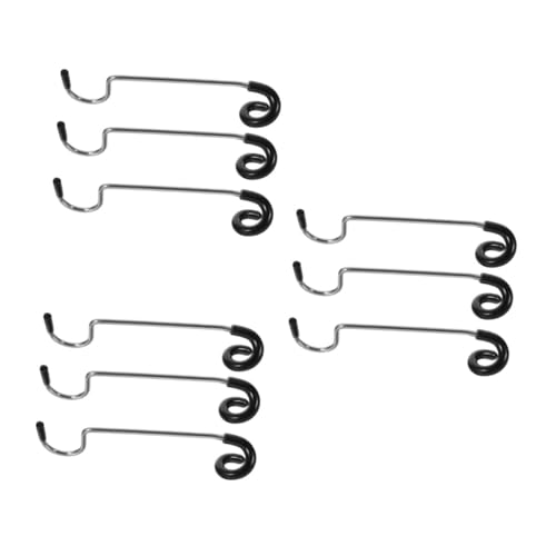 balacoo 3sets Camping Lantern Hanger Stainless Steel Hooks Multi-Functional Outdoor Light Pole Hooks for Tent Bird Feeder Plant Wind Chime 3pcs*3