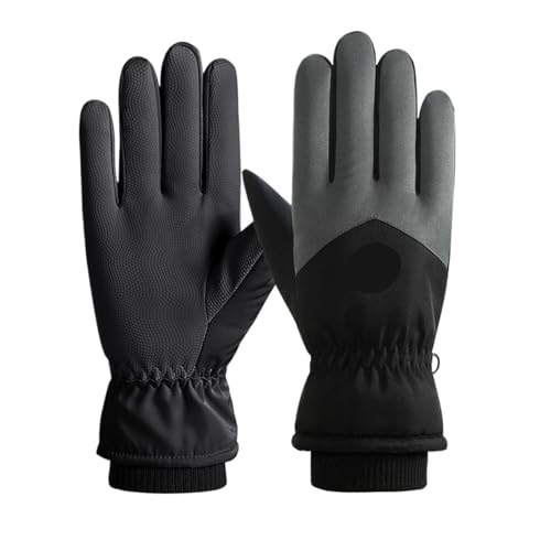 MAQDDO Winter Ski Kletterhandschuhe Dunkelgrau