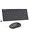 Produktbild TECKNET Kabellose Tastatur und Maus, 2,4 G, leise, mit Nano-USB-Empfänger, Frankreich AZERTY, 12 Multimedia-Shorts, für Computer, PC, Laptop, Desktop-Computer, Android Smart TV