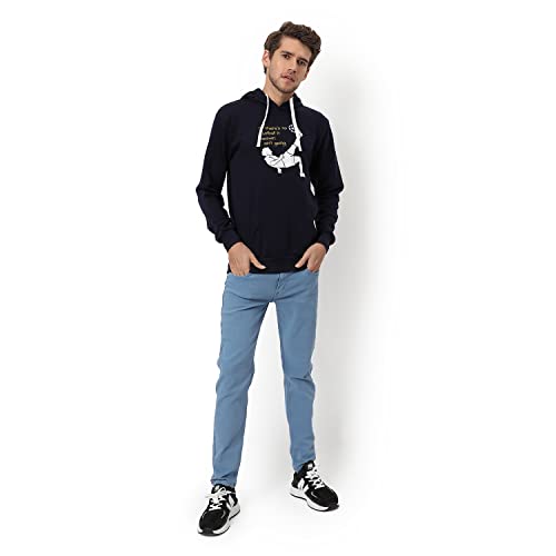 Image of CAHOOT Men's Printed Sweatshirt Regular Fit for Casual Wear | Full Sleeve | Cotton | Stylish Sweatshirt Crafted with Comfort Fit and High Performance for Everyday We
