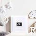 eletecpro Baby Sonogram Picture Frame, 34 Ultrasound Photo Display, Keepsake Frame for Expecting Parents, Baby Shower, Gender Reveal Party, Nursery Decor, White