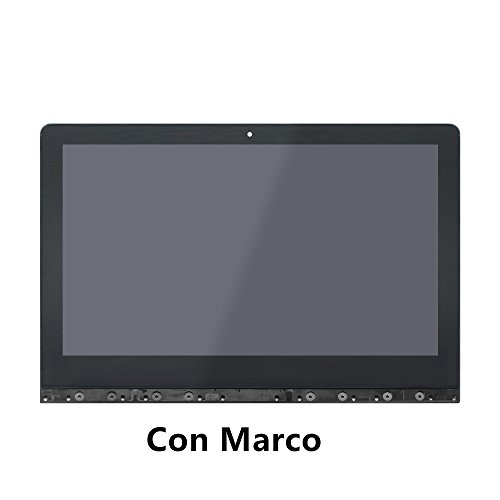 FTDLCD® 13.3'' QHD LCD Pantanlla Táctil Digitalizador Asamblea con Marco Reeparación de Ordenador Portátil para Lenovo IdeaPad Yoga 3 Pro 13 (con Marco)