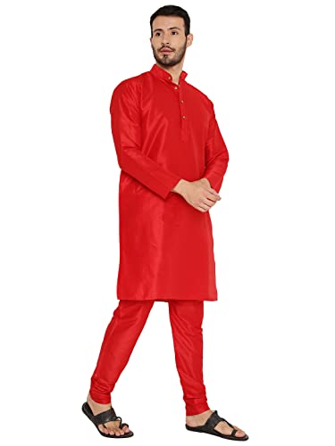 Image of Maharaja Banarasi Dupion Silk Kurta Pjama Set for Men