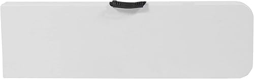 Miniatura 3 de Flash Furniture Atlas - Banco plegable de granito blanco de 11 pulgadas de ancho x 72 pulgadas de largo con asa de transporte