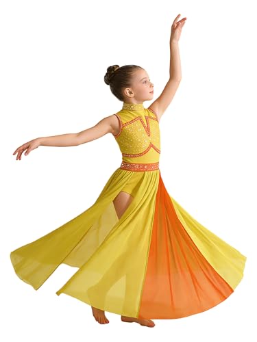 Robe lyrique moderne fille extensible avec culotte intégrée