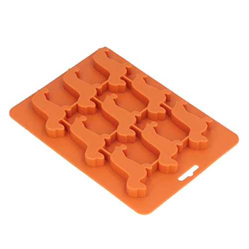 Molde para cubitos con forma de dachshund de silicona miniatura 6