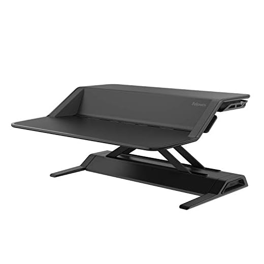 Fellowes Lotus Sit-Stand - Estación de trabajo ergonómica, color negro