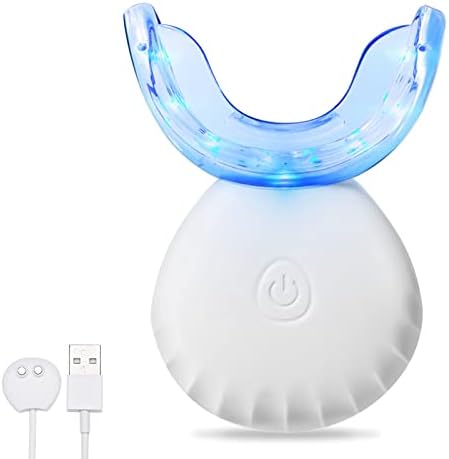 EOICCEOH Teeth Whitening Light, 10X More Powerful Blue Led Teeth Whitening Accelerator Light Connected with USB, Non-Battery Teeth Whitening LED Light for Teeth Whitening Enhancer in Home Use
