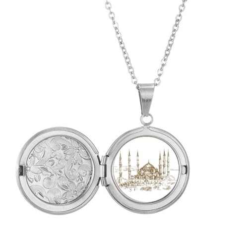 Collier médaillon paysage Landmark porter ses souvenirs de vacances