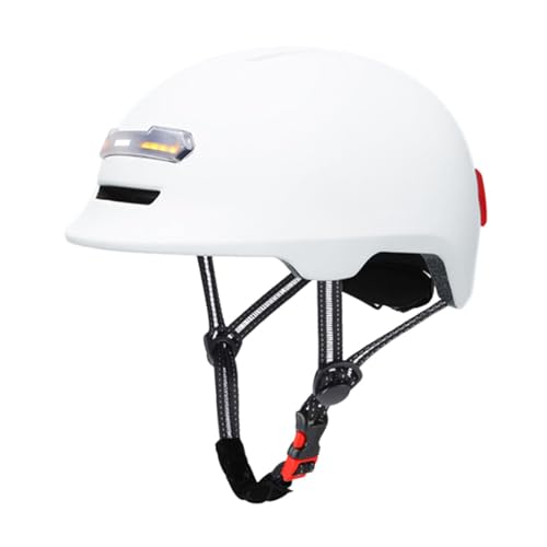 Bicycles Helmet with LED Light - Commuter Bikes Hat with LED Rear Light | Urban Bicycles Helmet for Unisex | Adult Bikes Helmet | 1Pc Peaked Cap Leisure Bicycles Riding Helmet | Cycling Hats for Bikes