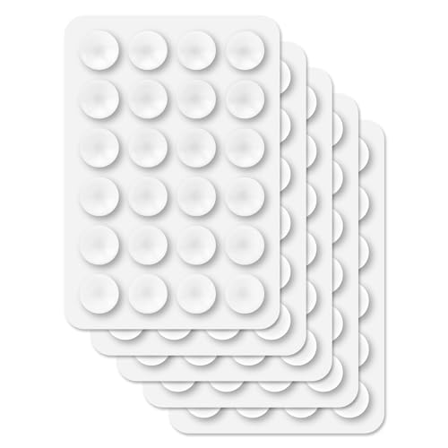 Cellet Multipurpose Mini Suction Cup Mat – 5 Pack | Strong 3M Adhesive | Dashboard, Phone, Battery Pack Holder | Compact 2.3
